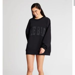 Varsity sweatshirt black THE BAR